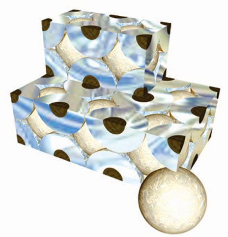 body center cubic structure illustration