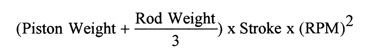 Reciprocating Weight Formula Reciprocating Weight Formula